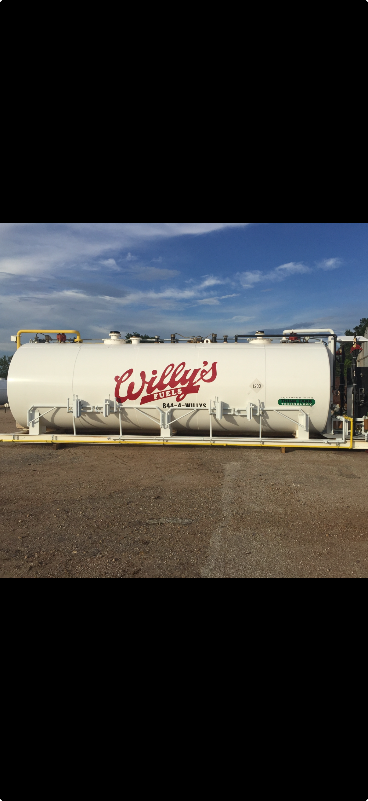 Willy's Fuels onsite tank and dispenser configured for fleet fueling