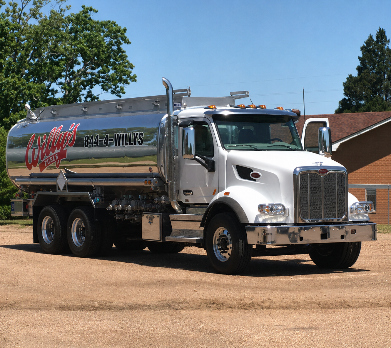 Willy's Fuels delivery tanker ready to serve a commercial fleet